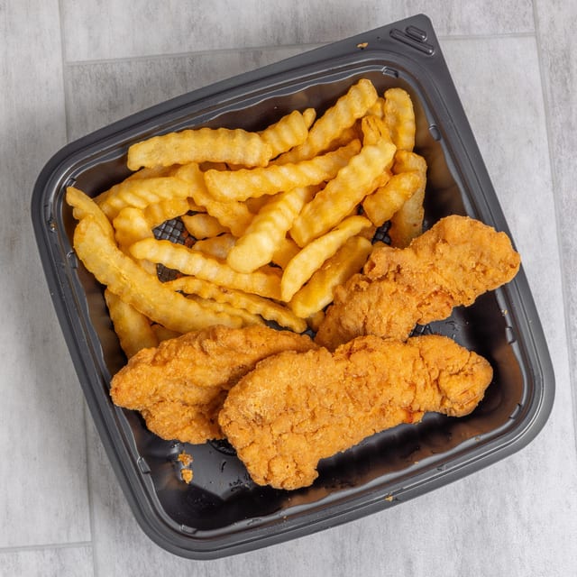Chicken Tenders with Fries.